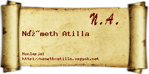 Németh Atilla névjegykártya